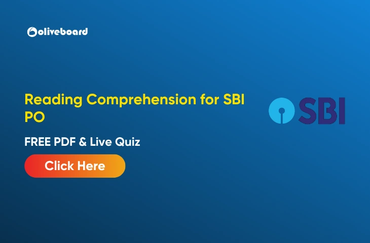 Reading ComprehensionQuestions for SBI PO 2026 , FREE PDF Reading Comprehension for SBI PO, FREE PDF & Live Quiz