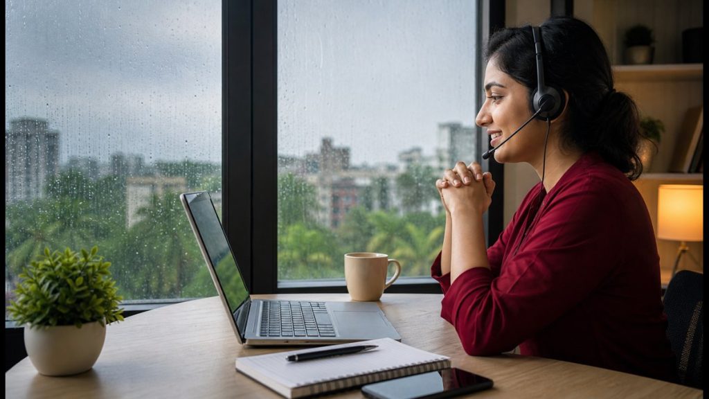 Virtual Interview Tips During Monsoon: How To Manage Job Interviews Amid Heavy Rains In 2026 Virtual Interview Tips During Monsoon: How To Manage Job Interviews Amid Heavy Rains In 2026