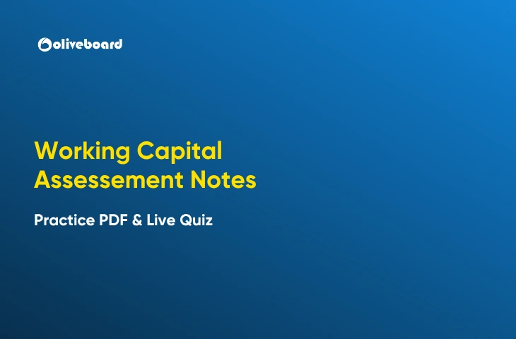 Working Capital Assessment, Free PDF & Live Quiz Working Capital Assessment