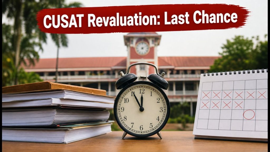 CUSAT B.Tech Revaluation 2026: Last Date, Application Process, And Essential Rules For Students CUSAT B.Tech Revaluation 2026: Last Date, Application Process, And Essential Rules For Students