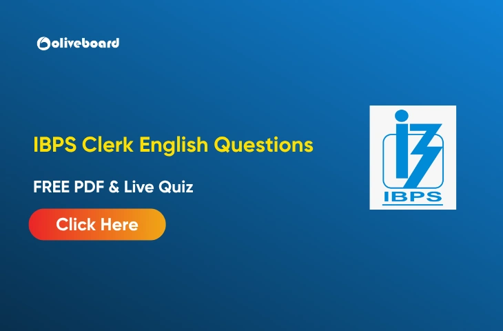 IBPS Clerk English Questions 2026, FREE PDF & Quiz IBPS Clerk English Questions