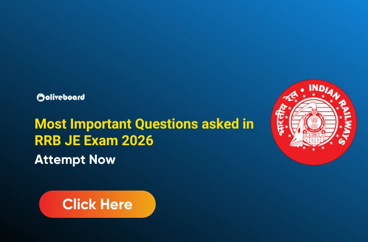RRB JE Most Important Questions, Attempt Live Quiz & Download PDF RRB JE Most Important Questions, Attempt Live Quiz & Download PDF