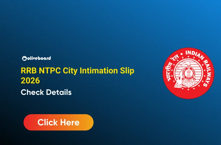 RRB NTPC City Intimation Slip 2026, Find Direct Link RRB NTPC City Intimation Slip