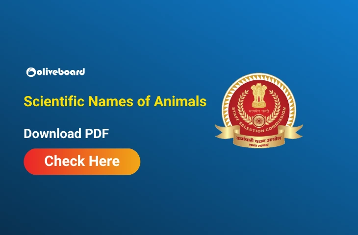 Scientific Names of Animals – Free Ebook for SSC Exams Scientific Names of Animals - Free Ebook for SSC Exams