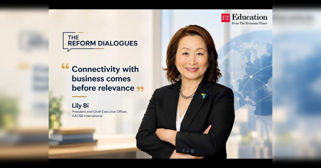 AACSB CEO Lily Bi Reveals the Future of Business Schools in the Age of AI, ETEducation AACSB CEO Lily Bi Reveals the Future of Business Schools in the Age of AI, ETEducation