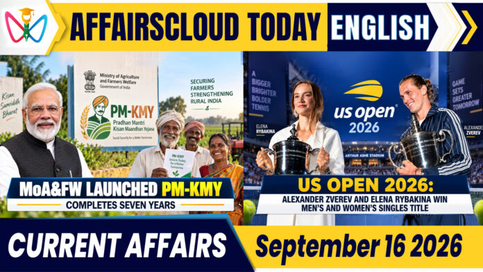 Current Affairs 16 September 2026 Current Affairs 16 September 2026