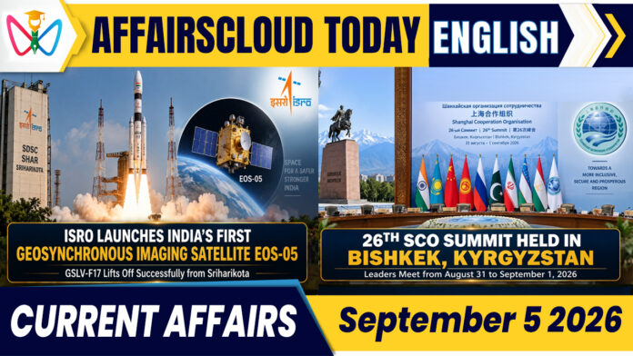 Current Affairs 5 September 2026 Current Affairs 5 September 2026