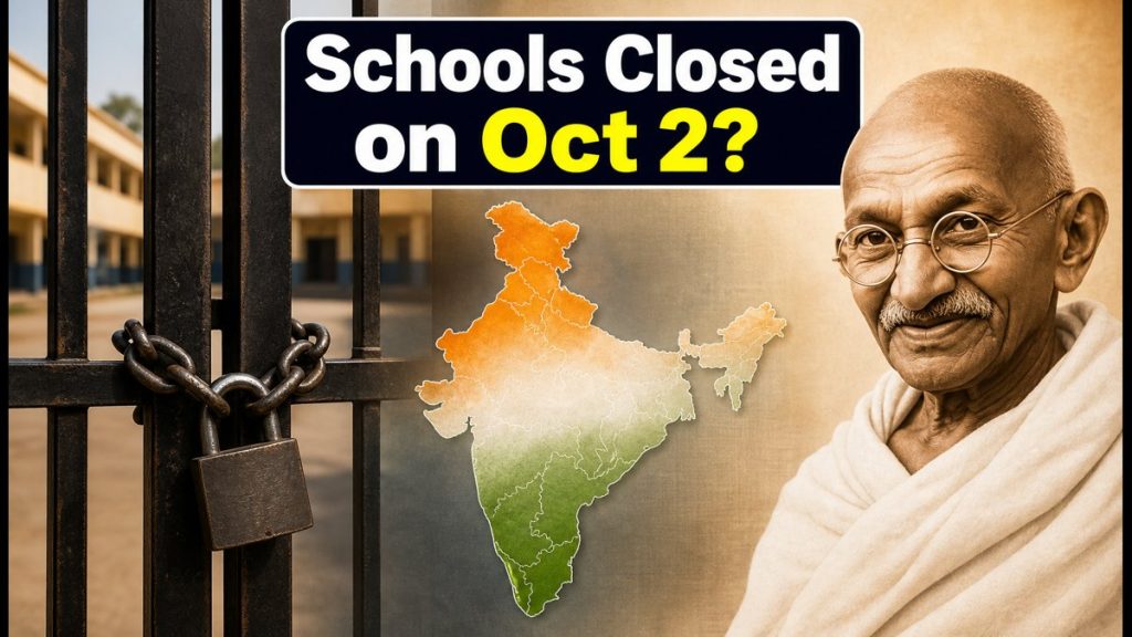 Gandhi Jayanti 2026 School Holiday: Are Schools Closed On October 2? Latest Updates And Circulars Gandhi Jayanti 2026 School Holiday: Are Schools Closed On October 2? Latest Updates And Circulars