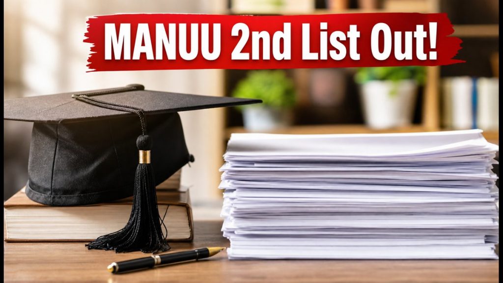 MANUU 2nd Selection List 2026: Check B.MRIT, B.MLS, B.EMT Results, Reporting Dates, And Fee Payment