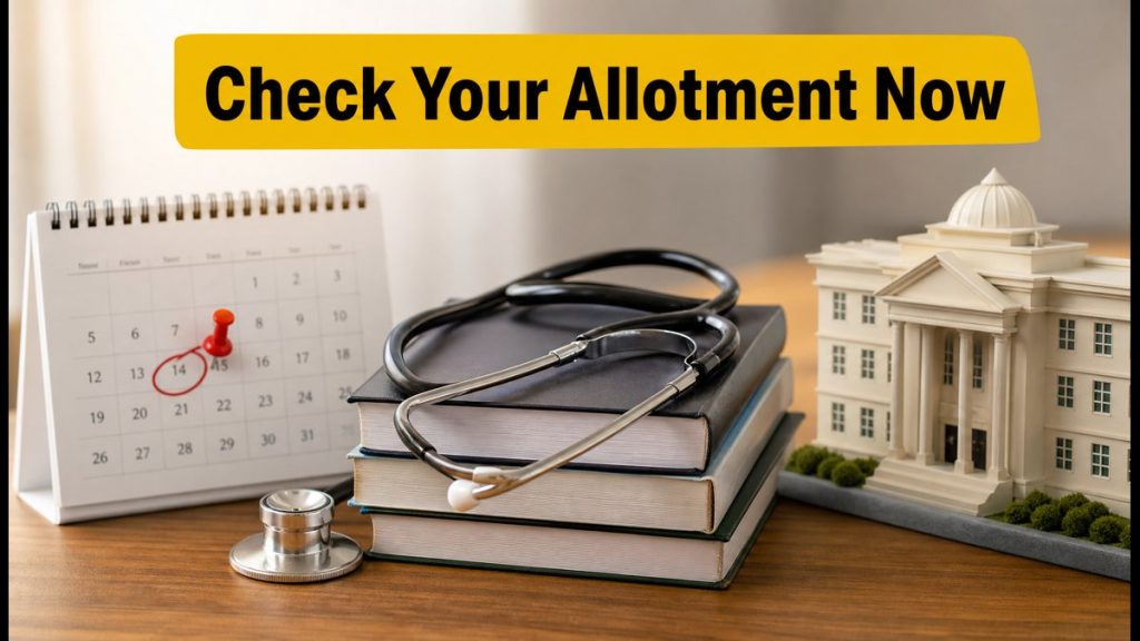NEET UG 2026 Round 3 Seat Allotment Result: Check Allotment, Reporting Dates, And Vacancy List