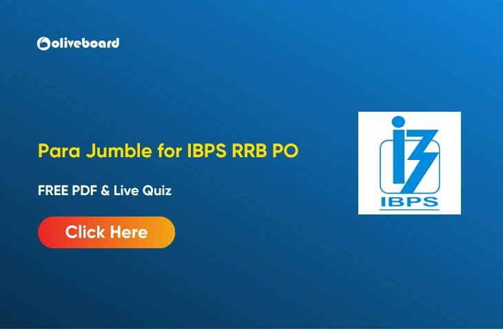 Para Jumble for IBPS RRB PO, FREE PDF & Live Quiz Para Jumble for IBPS RRB PO