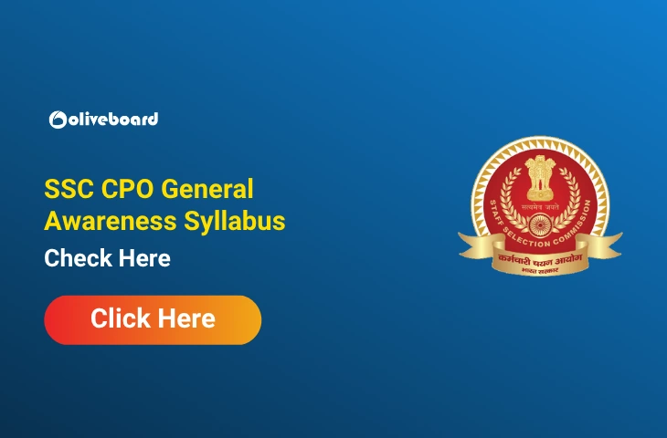 SSC CPO General Awareness Syllabus 2026, Check Topics & Prepare Now SSC CPO General Awareness Syllabus 2026, Check Topics & Prepare Now