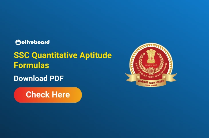SSC Quantitative Aptitude Formulas PDF, Topic-Wise Maths Formulas SSC Quantitative Aptitude Formulas PDF, Topic-Wise Maths Formulas