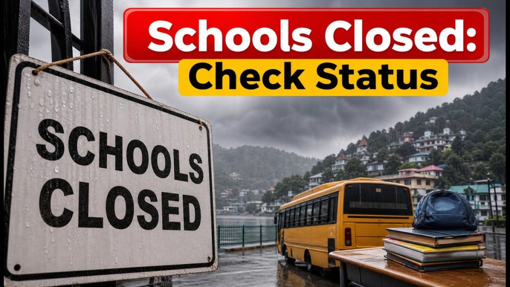 School Holiday September 1 2026: Nainital And Chandauli Schools Closed Due To Heavy Rain Updates