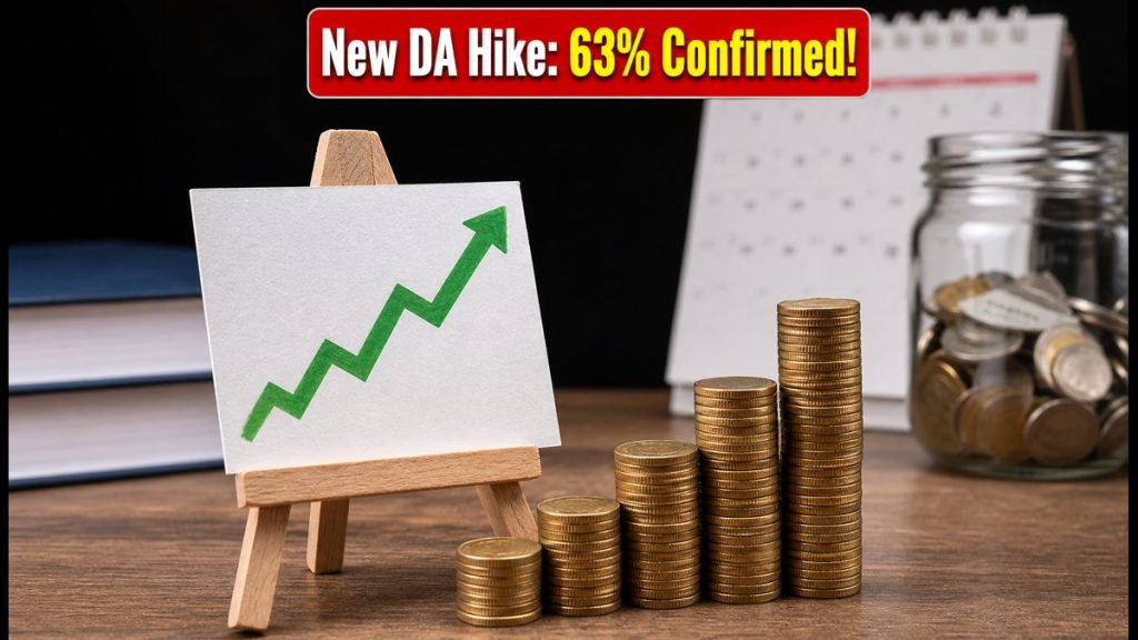 DA Hike To 63% For Central Employees: New Salary, Arrears, And Pay Matrix Impact For 2026